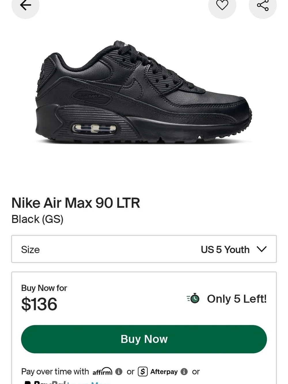 Nike Air Max 90 LTR (GS)
